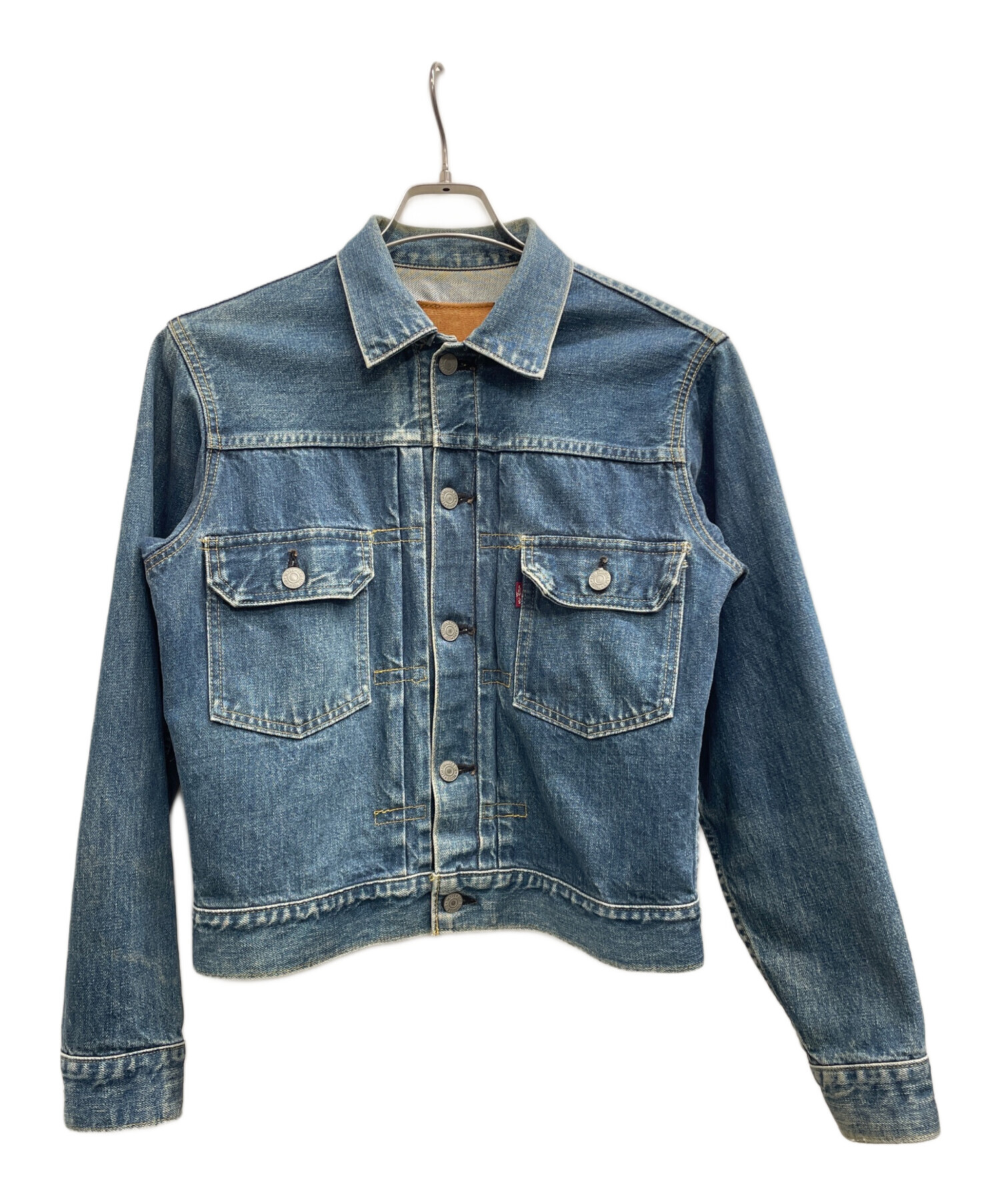 真紺 美品 Levi's 2nd デニムジャケット Lサイズ 真紺 美品 Levi's 2nd
