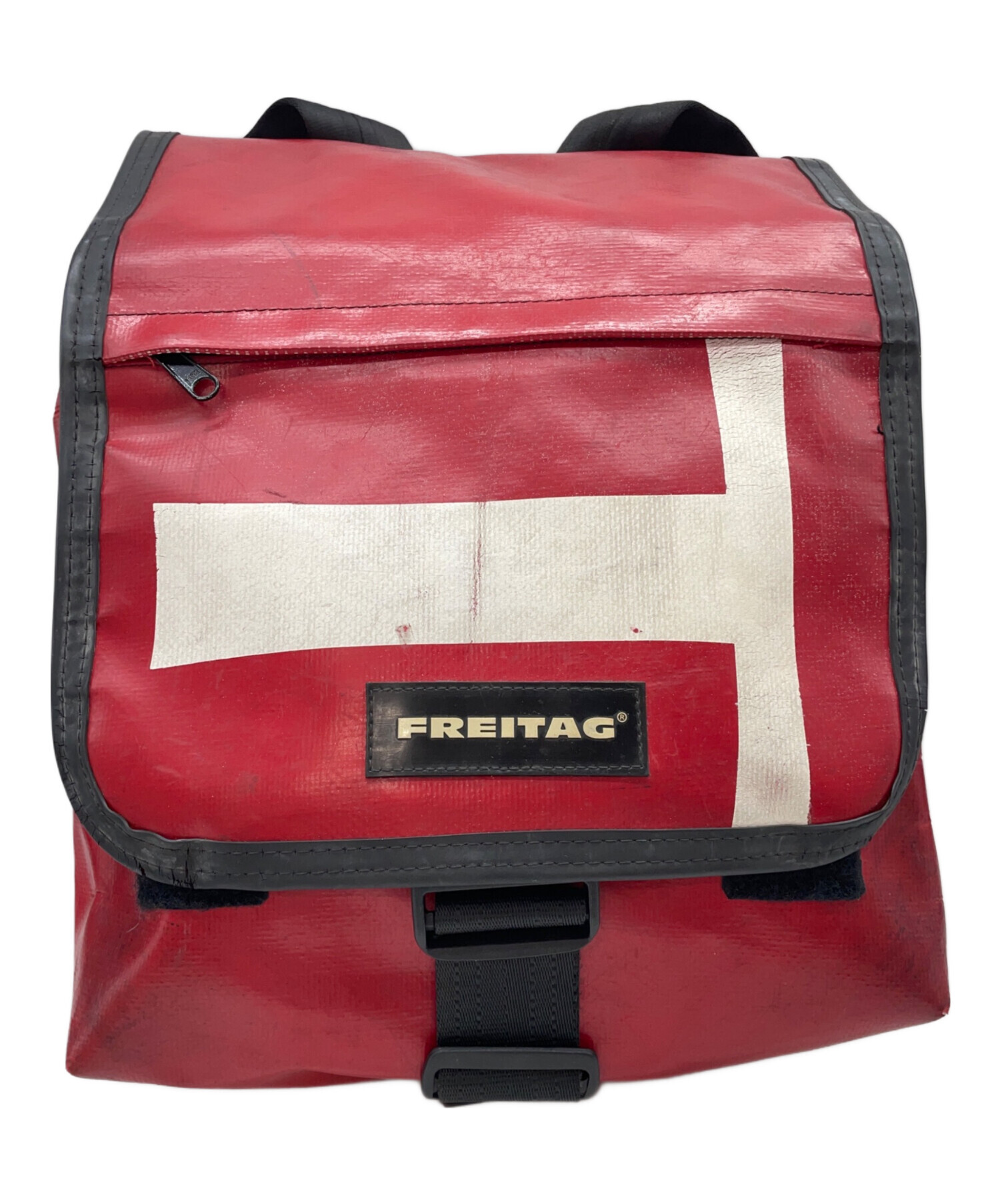 中古・古着通販】FREITAG (フライターグ) リュック レッド×ホワイト 