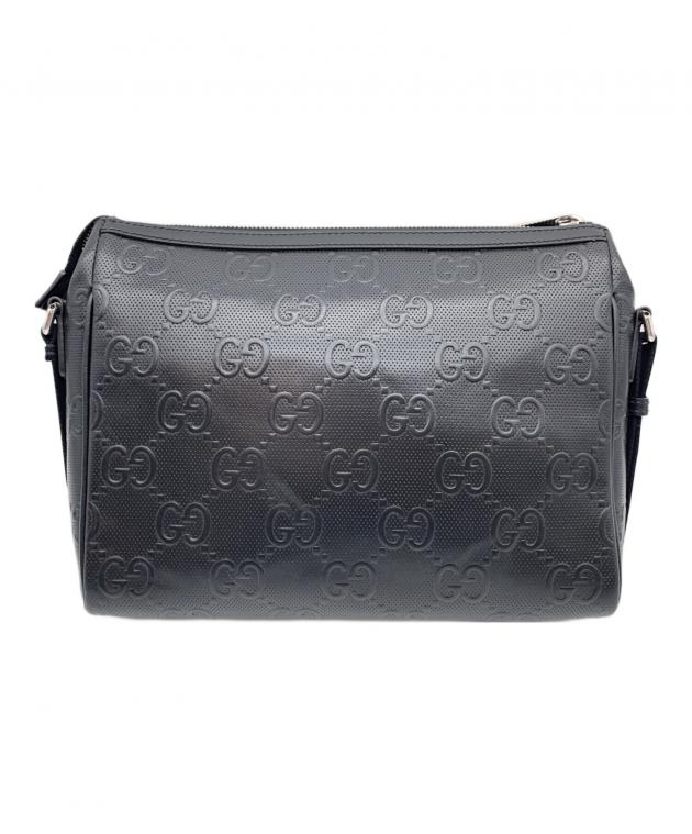 中古・古着通販】GUCCI (グッチ) GGエンボス メッセンジャーバッグ