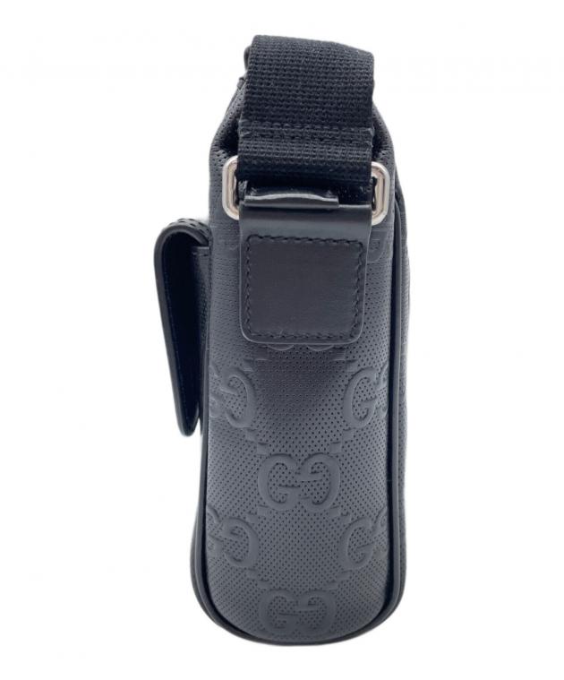 中古・古着通販】GUCCI (グッチ) GGエンボス メッセンジャーバッグ