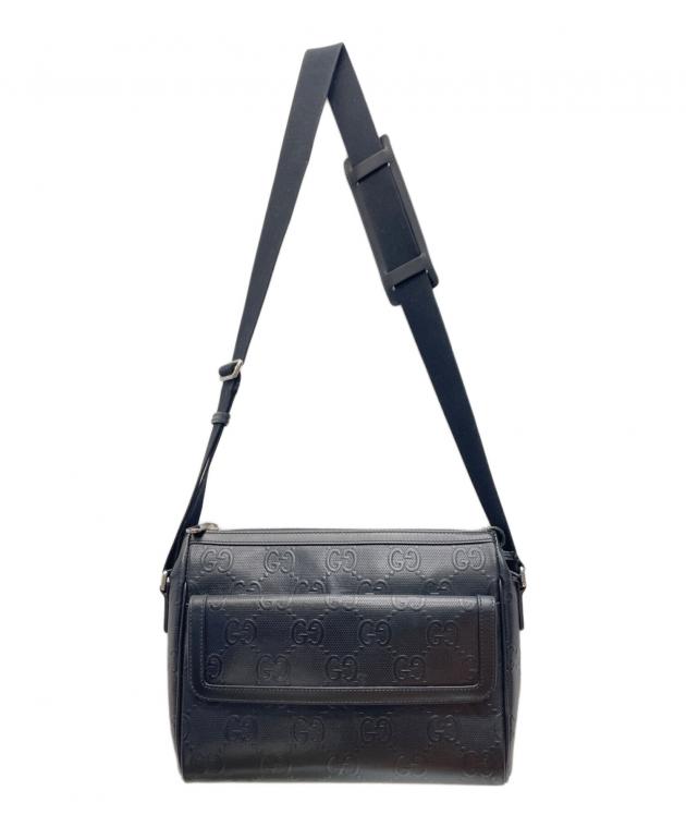 中古・古着通販】GUCCI (グッチ) GGエンボス メッセンジャーバッグ