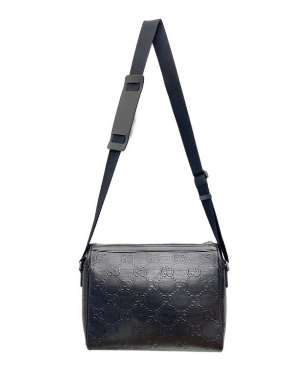 中古・古着通販】GUCCI (グッチ) GGエンボス メッセンジャーバッグ
