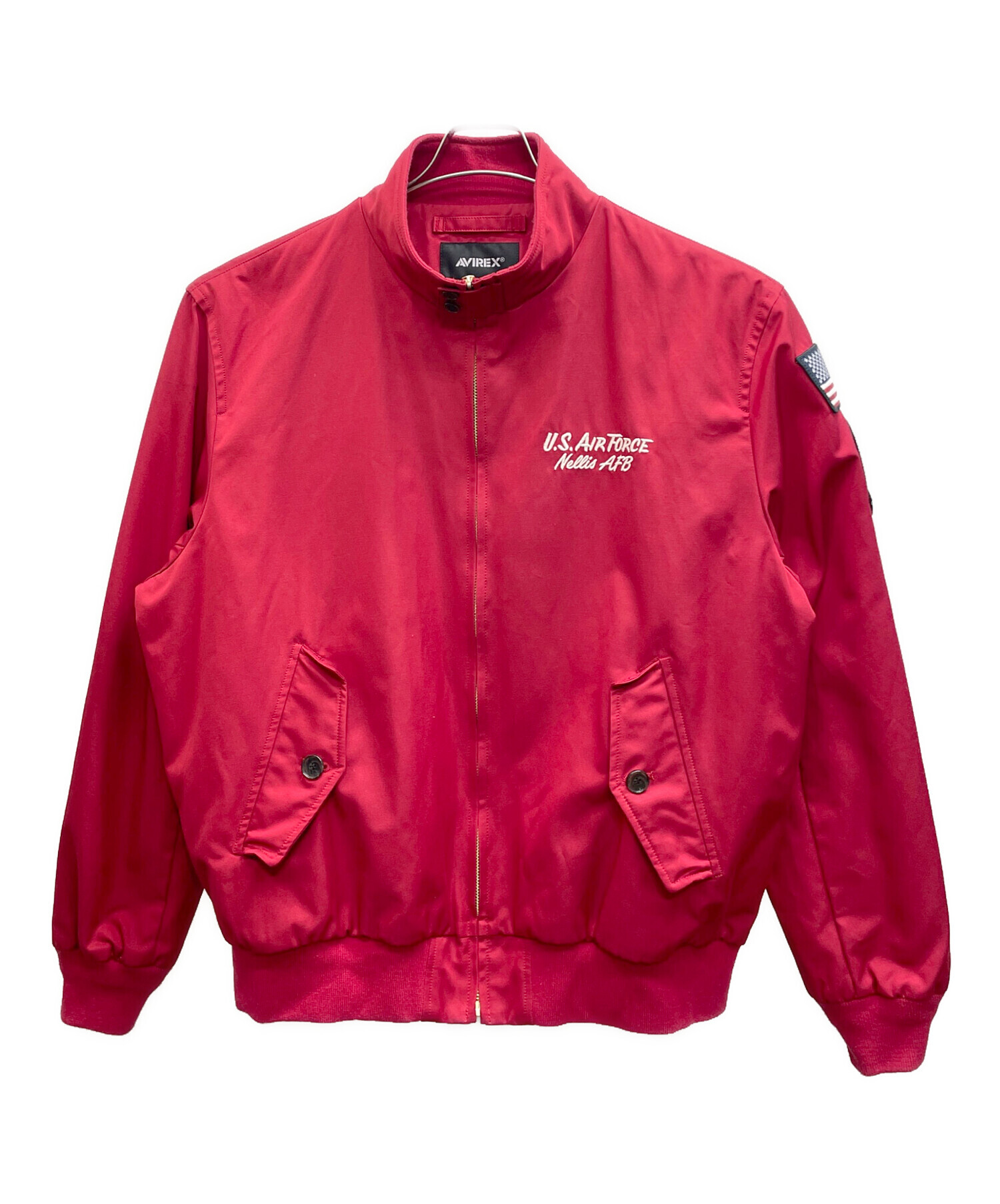【値下げ不可・レア】AVIREX ナイロンジャケット ブルゾン【XL・レッド】 中古・古着通販】AVIREX (アヴィレックス) G9 MOD USAF THUNDERBIRDS