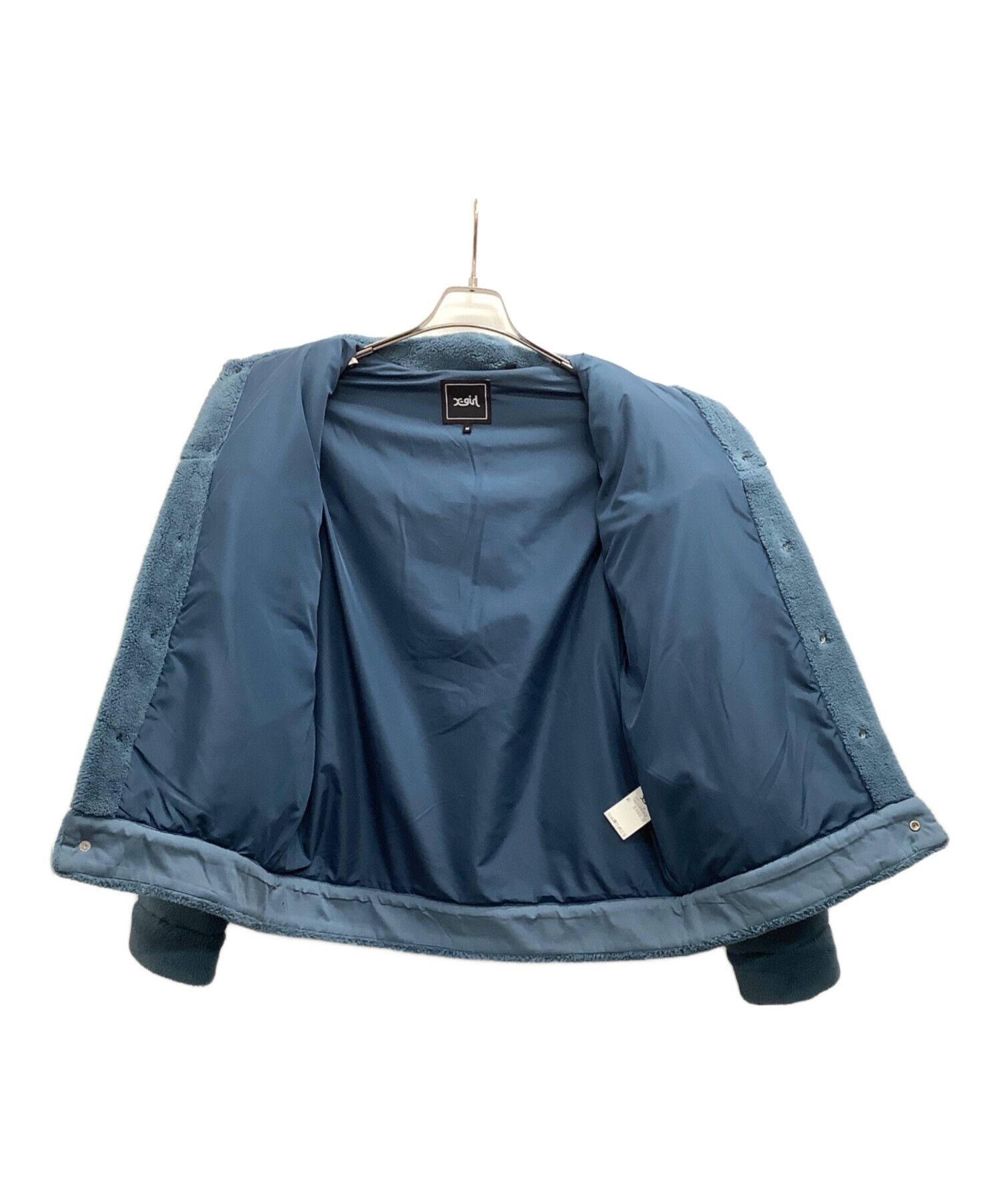 中古・古着通販】X-GIRL (エックスガール) ボアジャケット ブルー