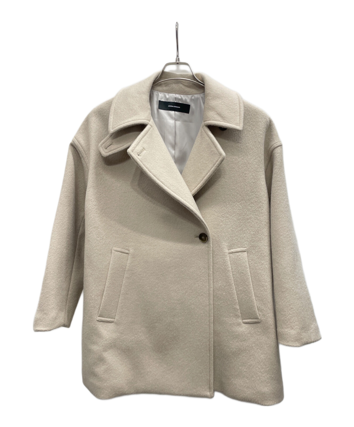 ジャーナルスタンダード　ウールアンゴラバルカラーミドルコート　38 ウールコート JOURNAL STANDARD（ジャーナルスタンダード）の「ウールアンゴラ