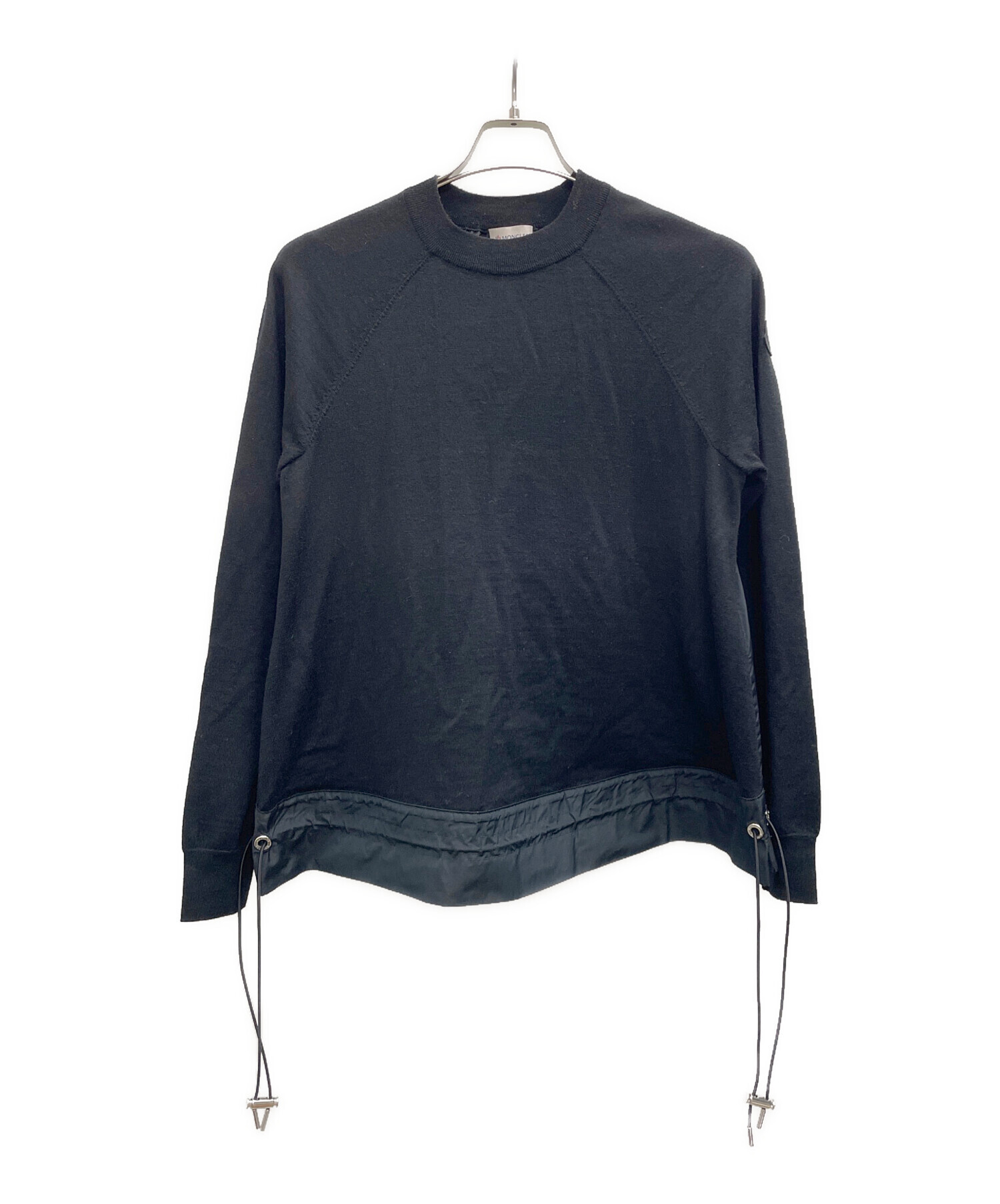 中古・古着通販】MONCLER (モンクレール) 切替ニット ブラック サイズ