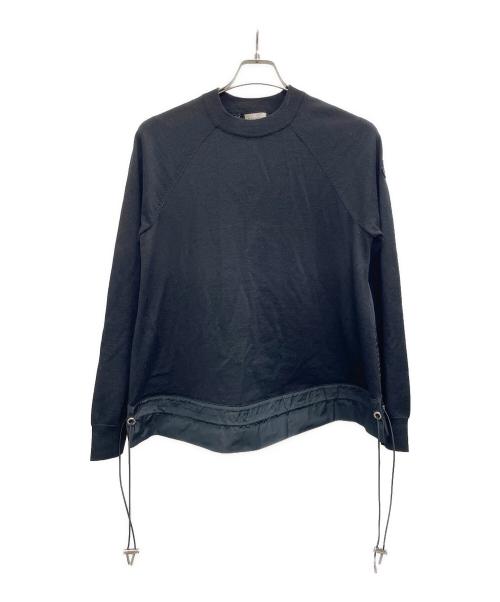 中古・古着通販】MONCLER (モンクレール) 切替ニット ブラック サイズ