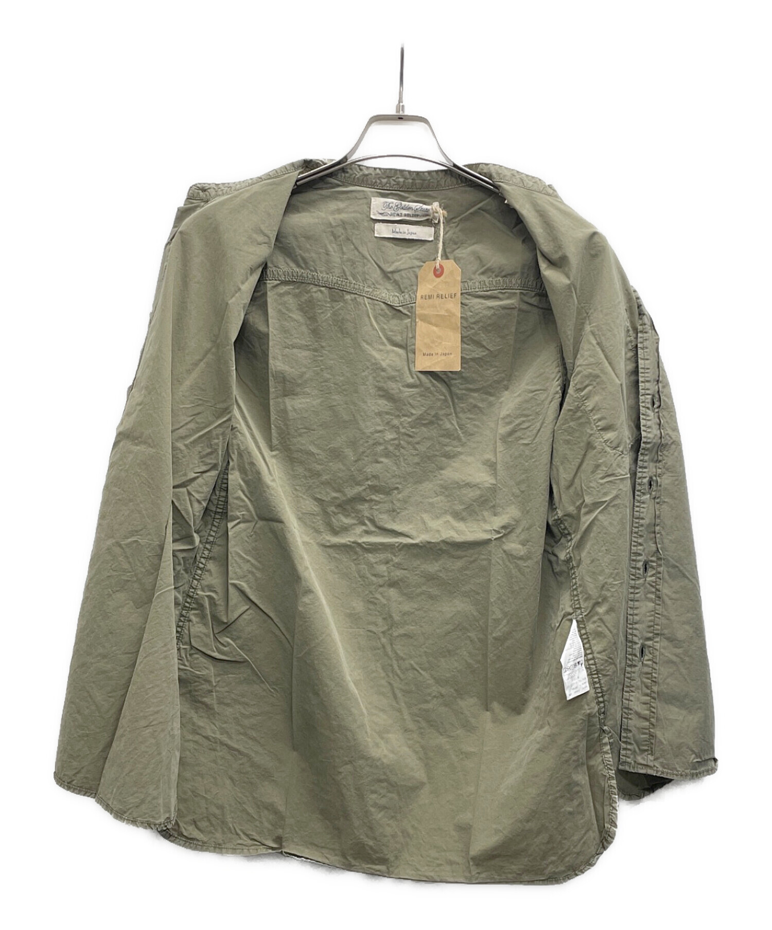 中古・古着通販】REMI RELIEF (レミレリーフ) シャツ カーキ サイズ:M