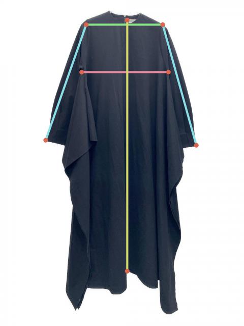 中古・古着通販】HYKE (ハイク) ワンピース ブラック サイズ:01 未使用