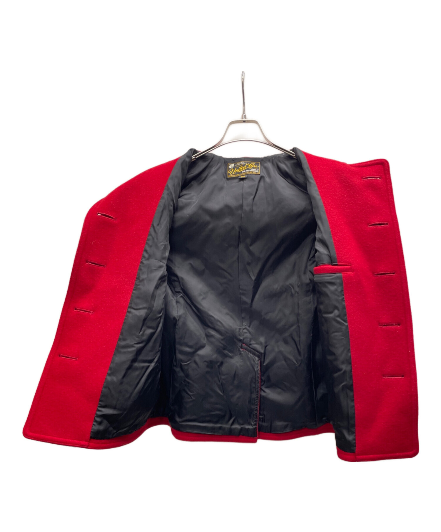 中古・古着通販】UNITED CARR (ユナイテッドカー) Pコート レッド