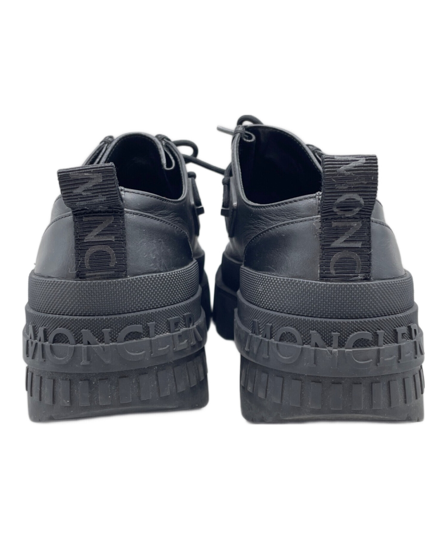 最終価格モンクレMONCLER MON WALLABEE ワラビー　36 中古・古着通販】MONCLER (モンクレール) ワラビーユーズ ブラック