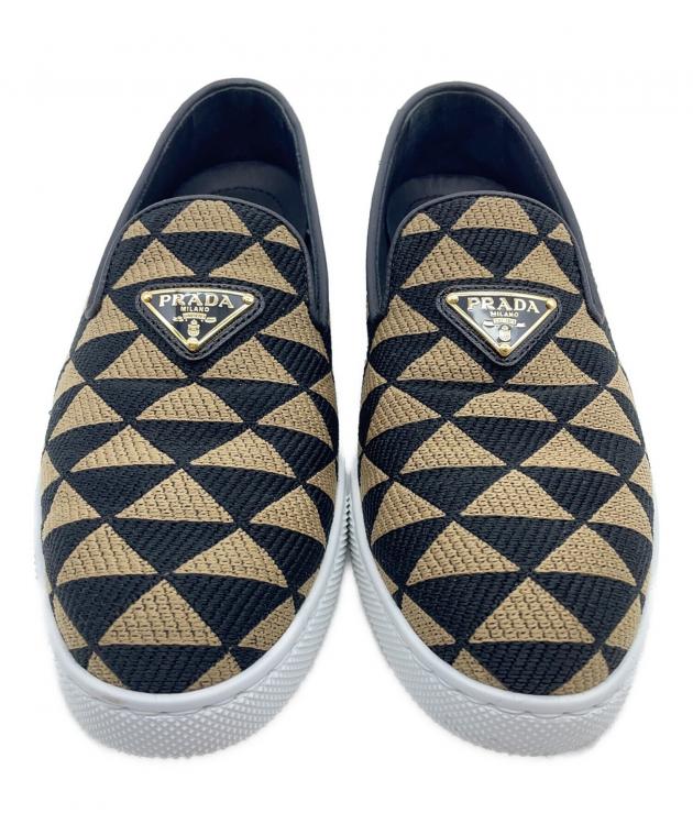 中古・古着通販】PRADA (プラダ) スニーカー ベージュ サイズ:35 中古・古着通販】PRADA (プラダ) スニーカー ベージュ サイズ:35