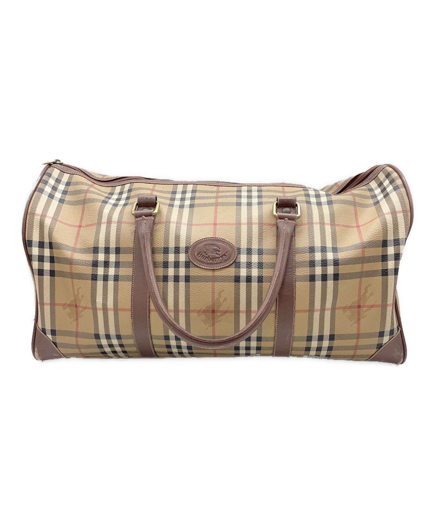 Burberry's ボストンバッグ ベージュ 中古・古着通販】Burberry's (バーバリーズ) ボストンバッグ ベージュ