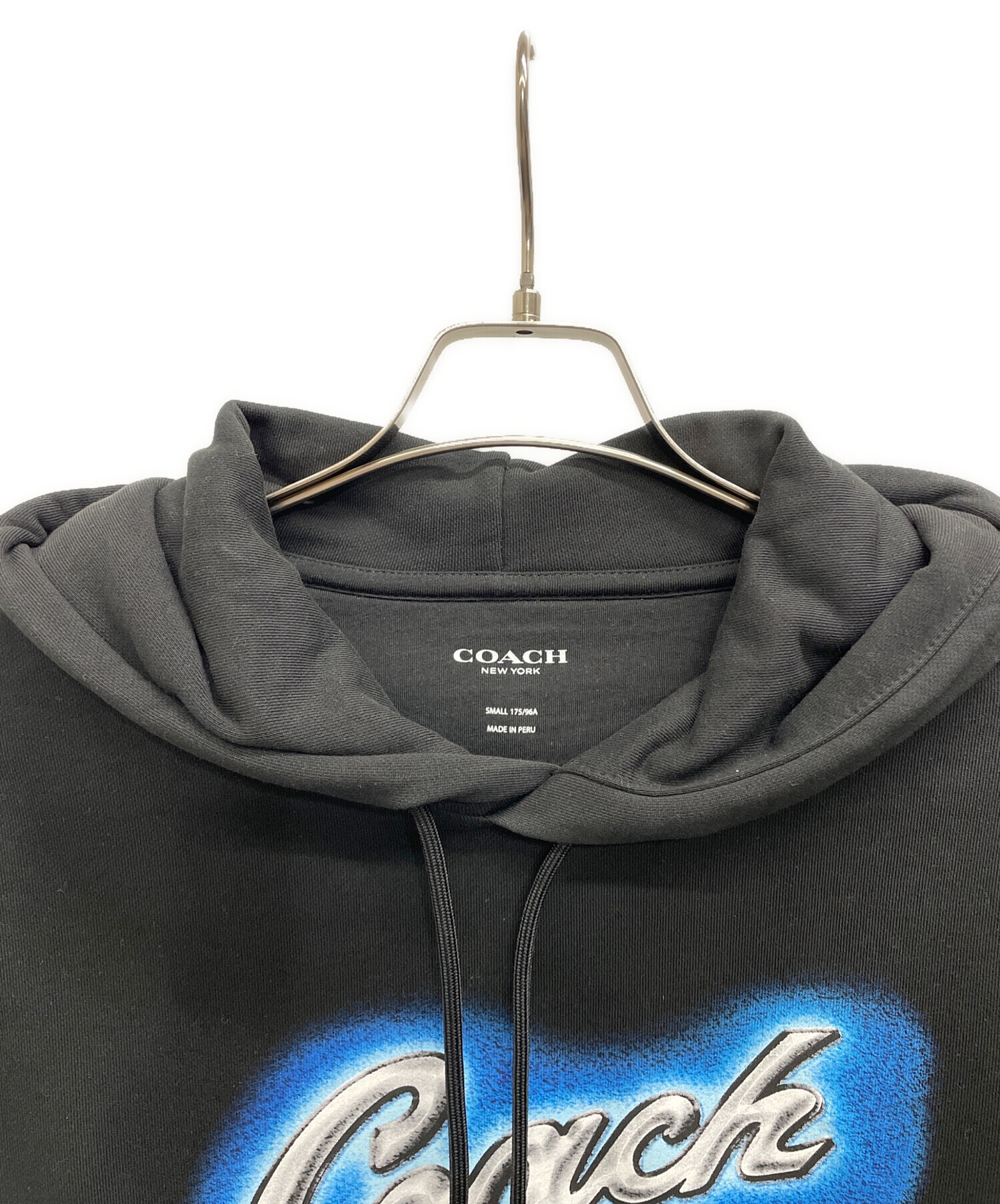 中古・古着通販】COACH (コーチ) プルオーバーパーカー ブラック