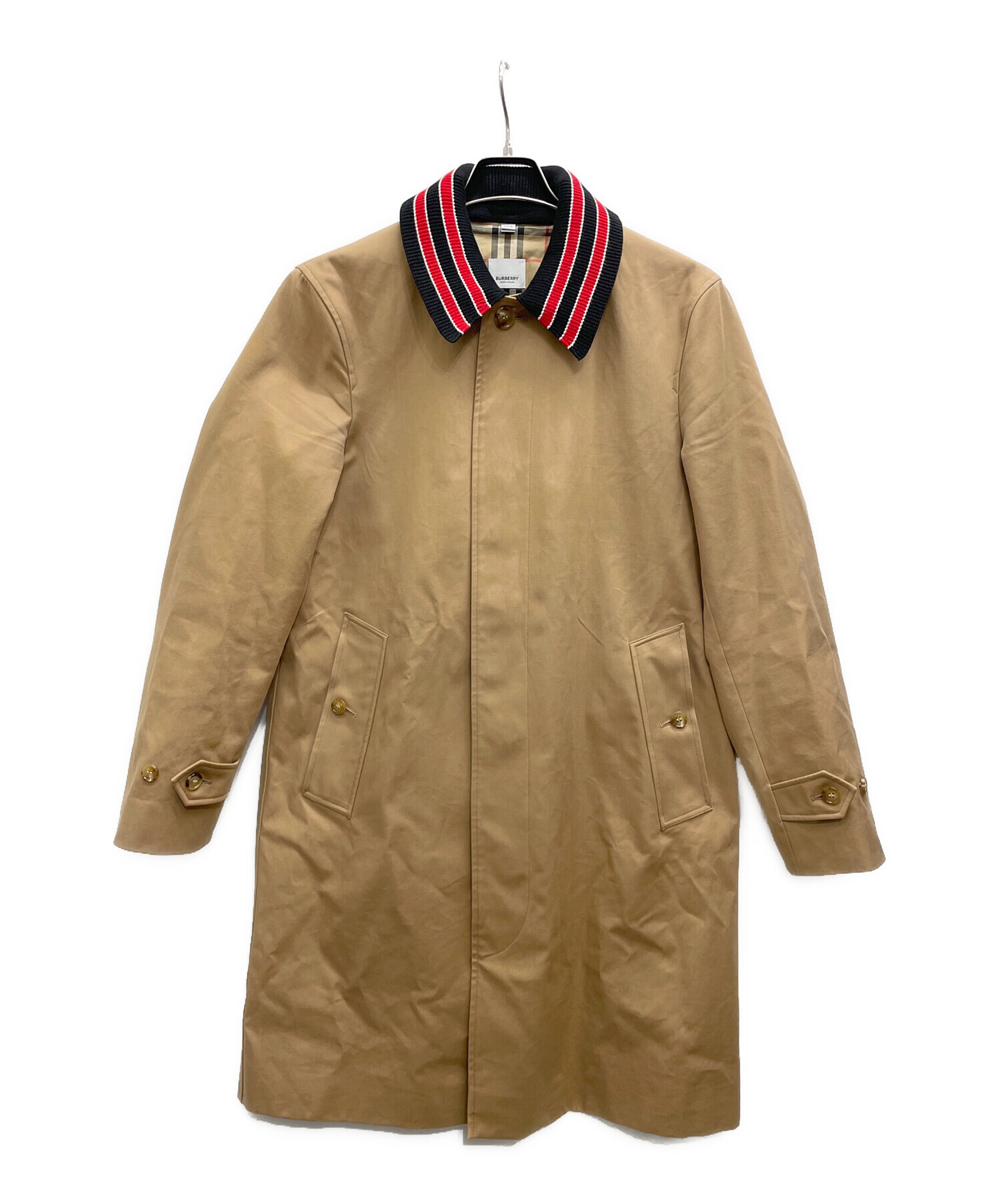 中古・古着通販】BURBERRY (バーバリー) ステンカラーコート ブラウン
