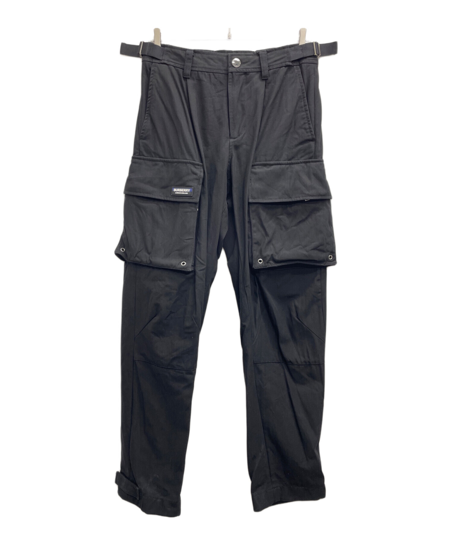 BURBERRY ブラックパンツ 80cm 中古・古着通販】BURBERRY (バーバリー) カーゴパンツ ブラック サイズ