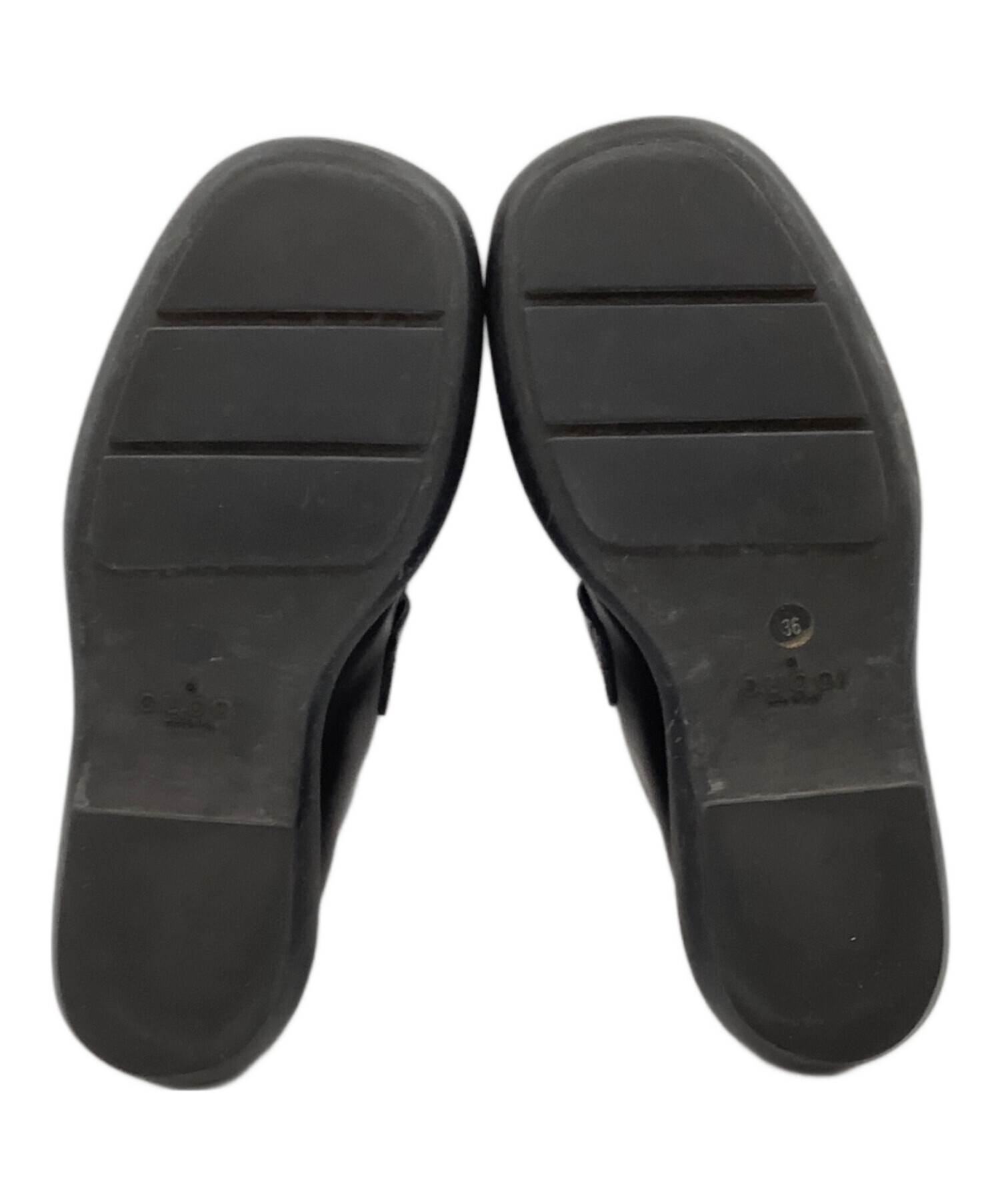 中古・古着通販】GUCCI (グッチ) ローファー ブラック サイズ:36