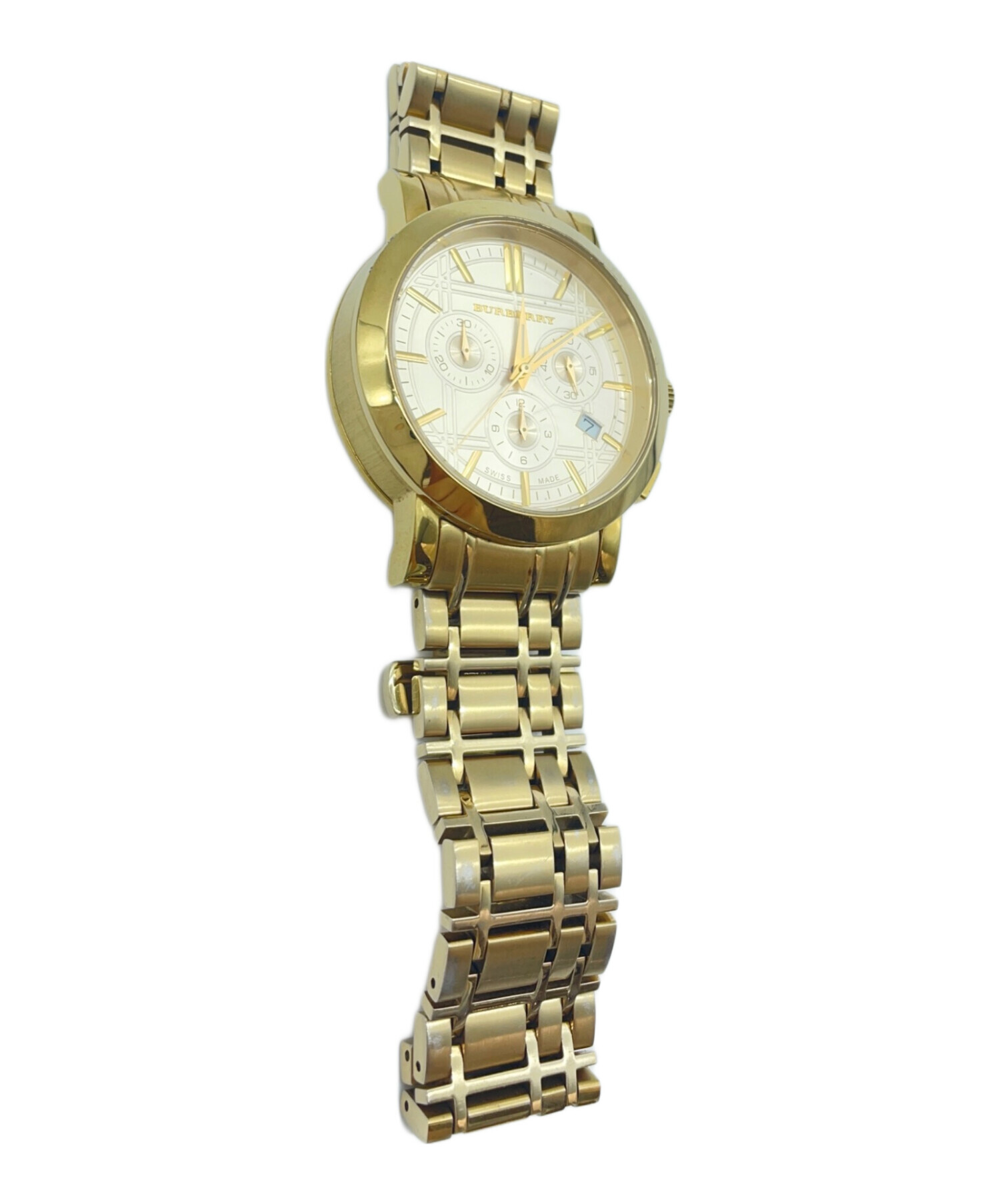 【新品未使用】Burberry Gold Plated アナログクォーツ腕時計 中古・古着通販】BURBERRY (バーバリー) 腕時計｜ブランド・古着通販