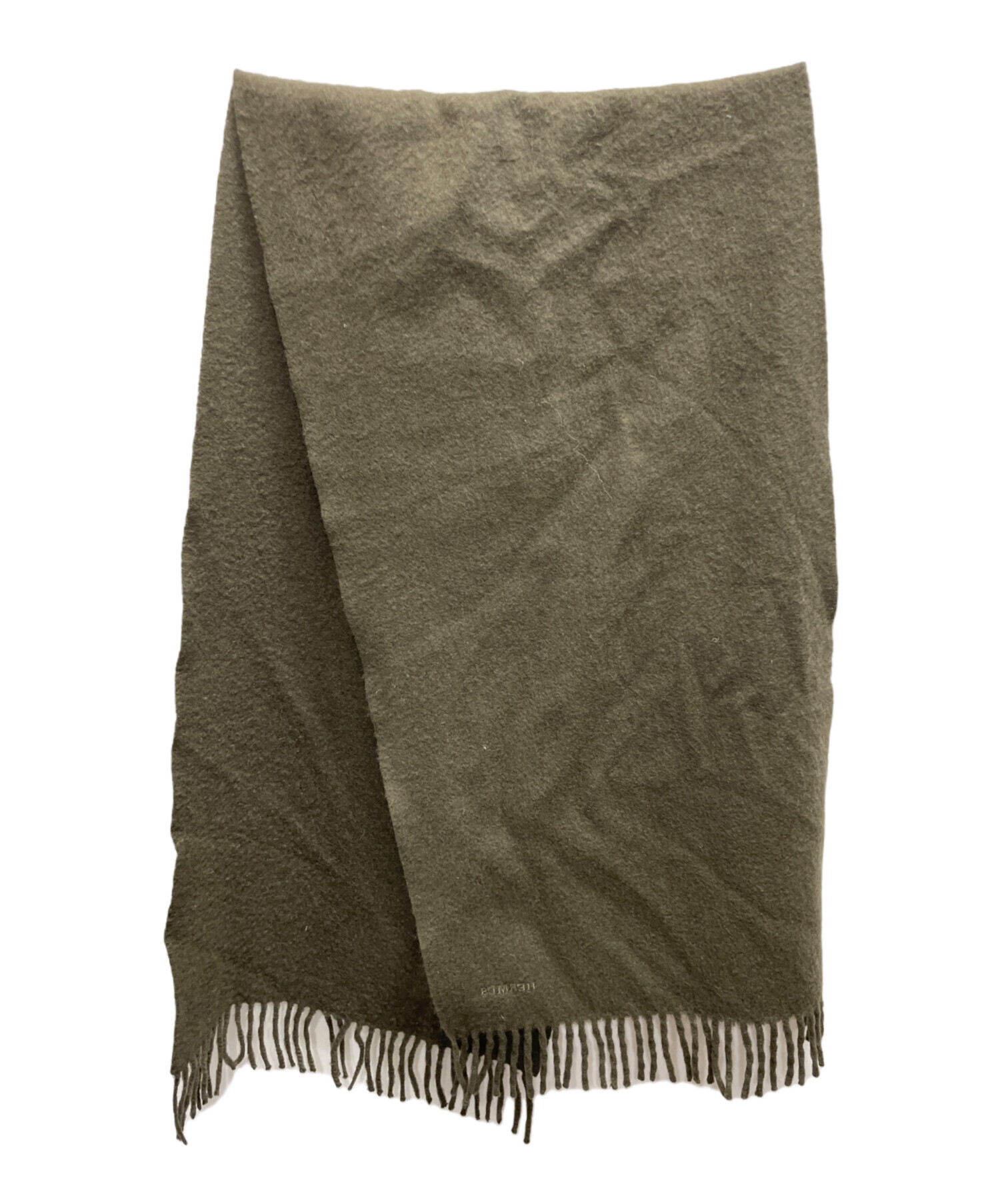 中古・古着通販】HERMES (エルメス) マフラー オリーブ｜ブランド