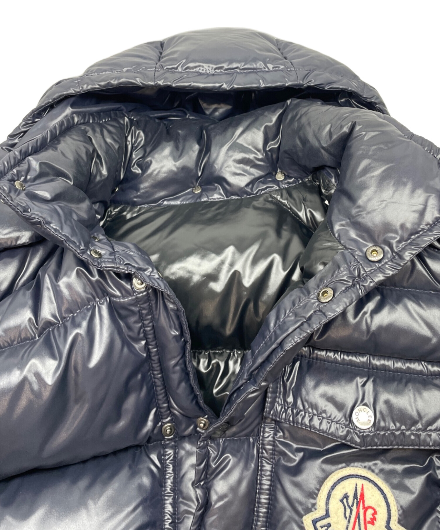中古・古着通販】MONCLER (モンクレール) ダウンジャケット ネイビー