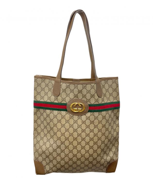 中古・古着通販】GUCCI (グッチ) トートバッグ ベージュ｜ブランド