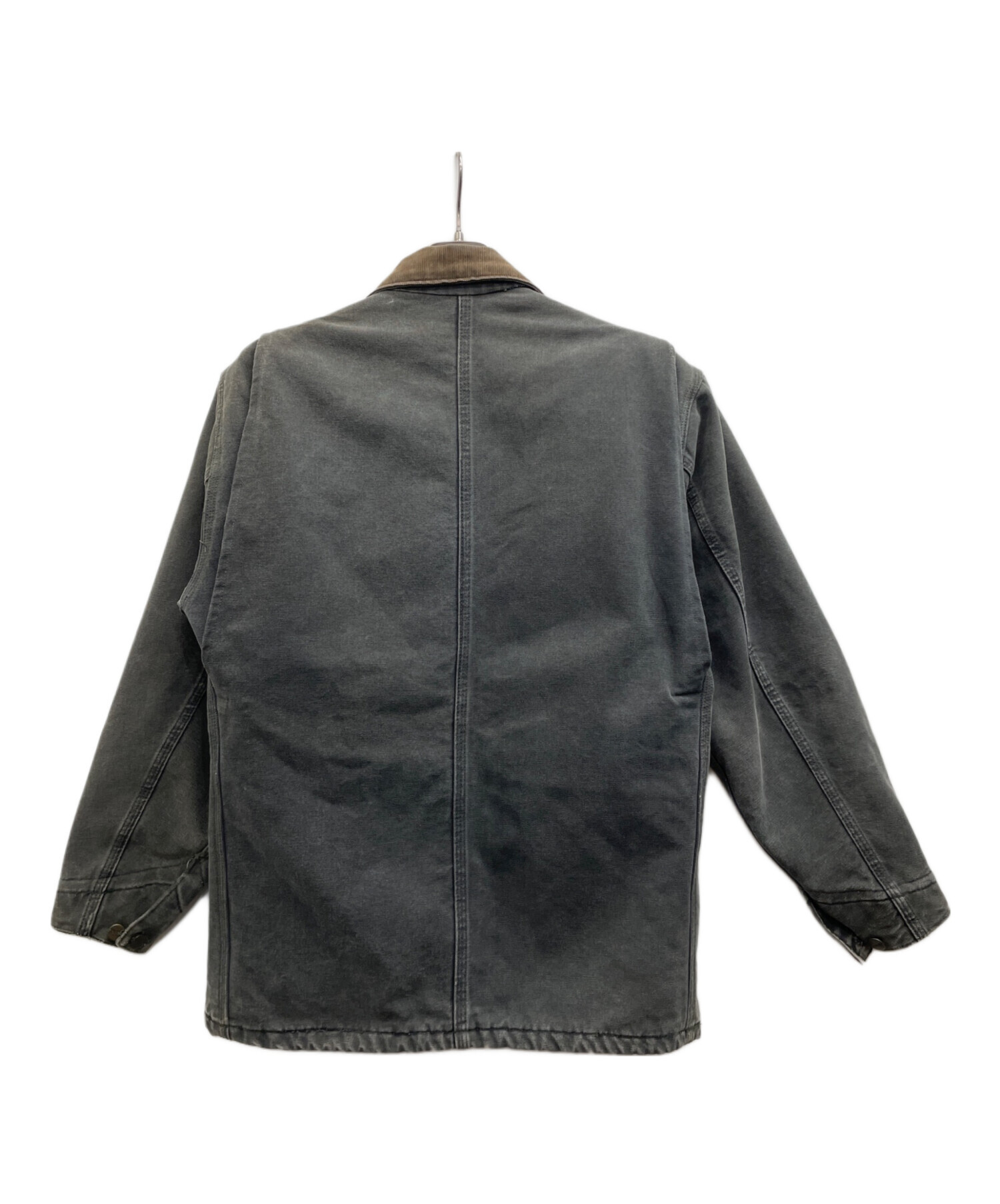 Carhartt カバーオール M ダークグレー 中古・古着通販】CarHartt (カーハート) カバーオール グレー×ブラウン