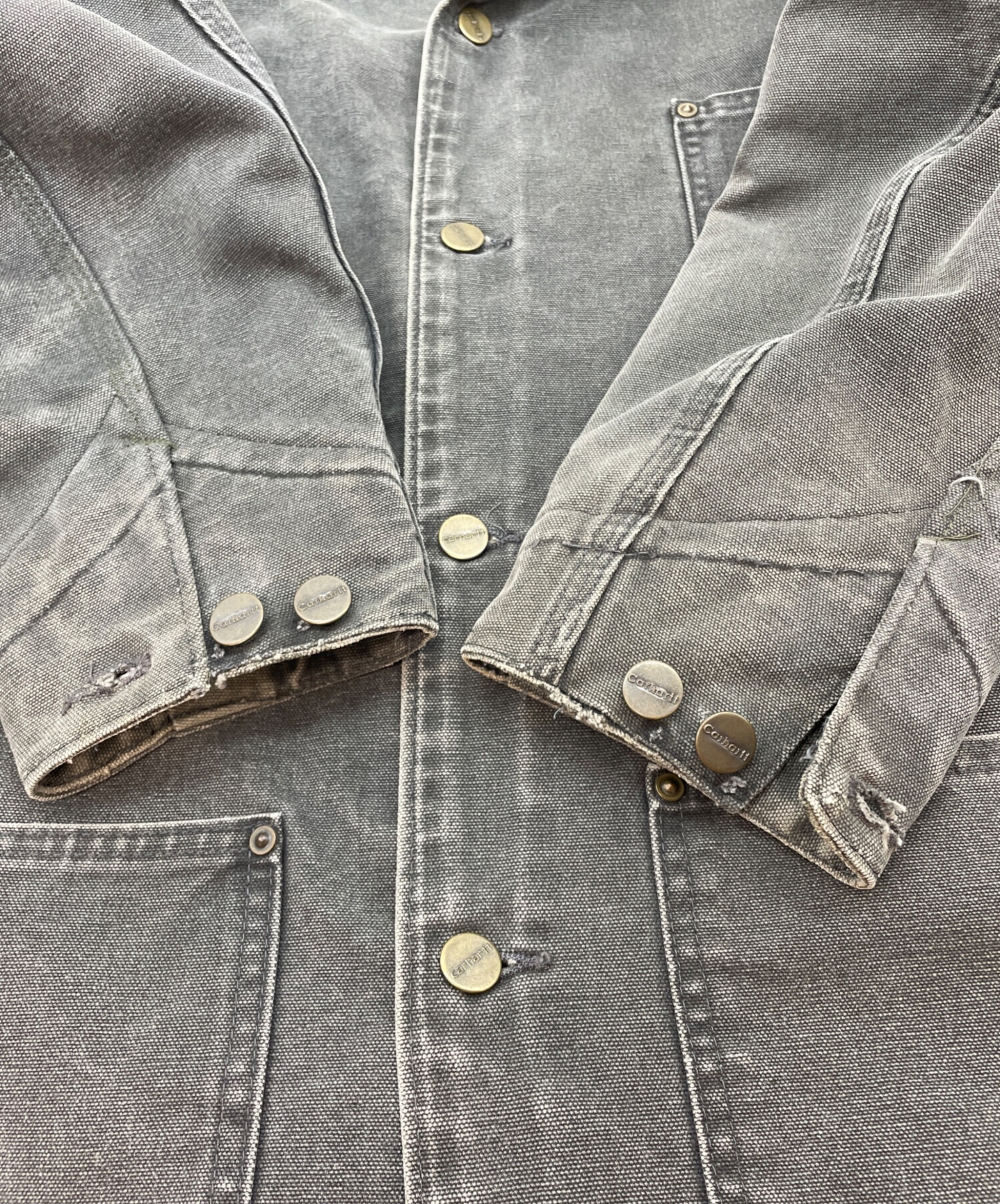 中古・古着通販】CarHartt (カーハート) カバーオール グレー×ブラウン
