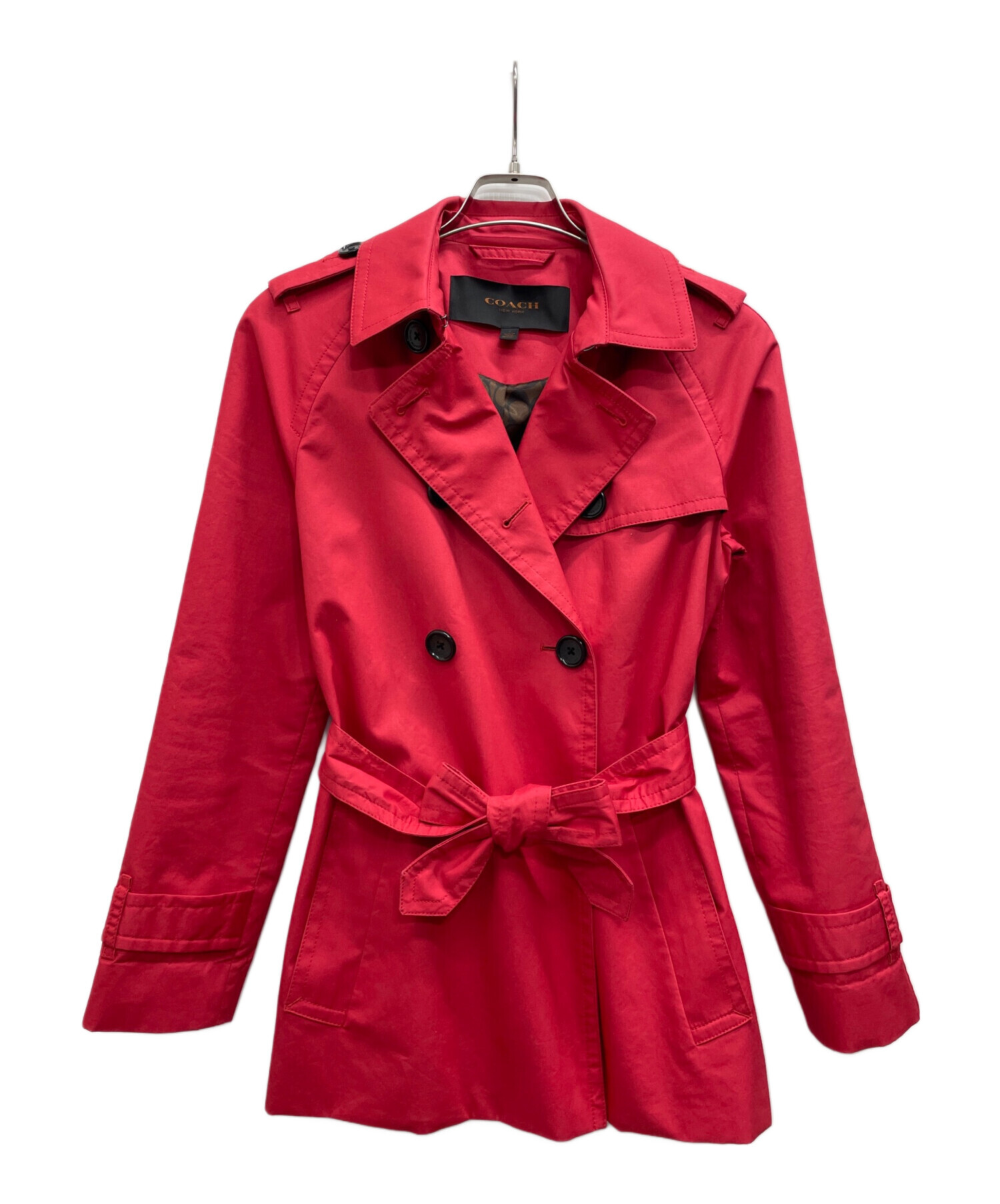 中古・古着通販】COACH (コーチ) コート レッド サイズ:S｜ブランド