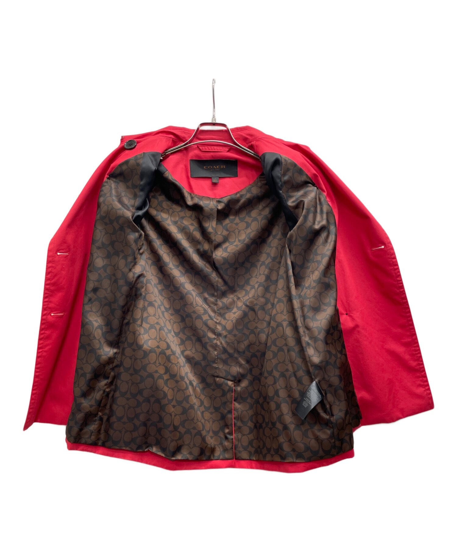 中古・古着通販】COACH (コーチ) コート レッド サイズ:S｜ブランド