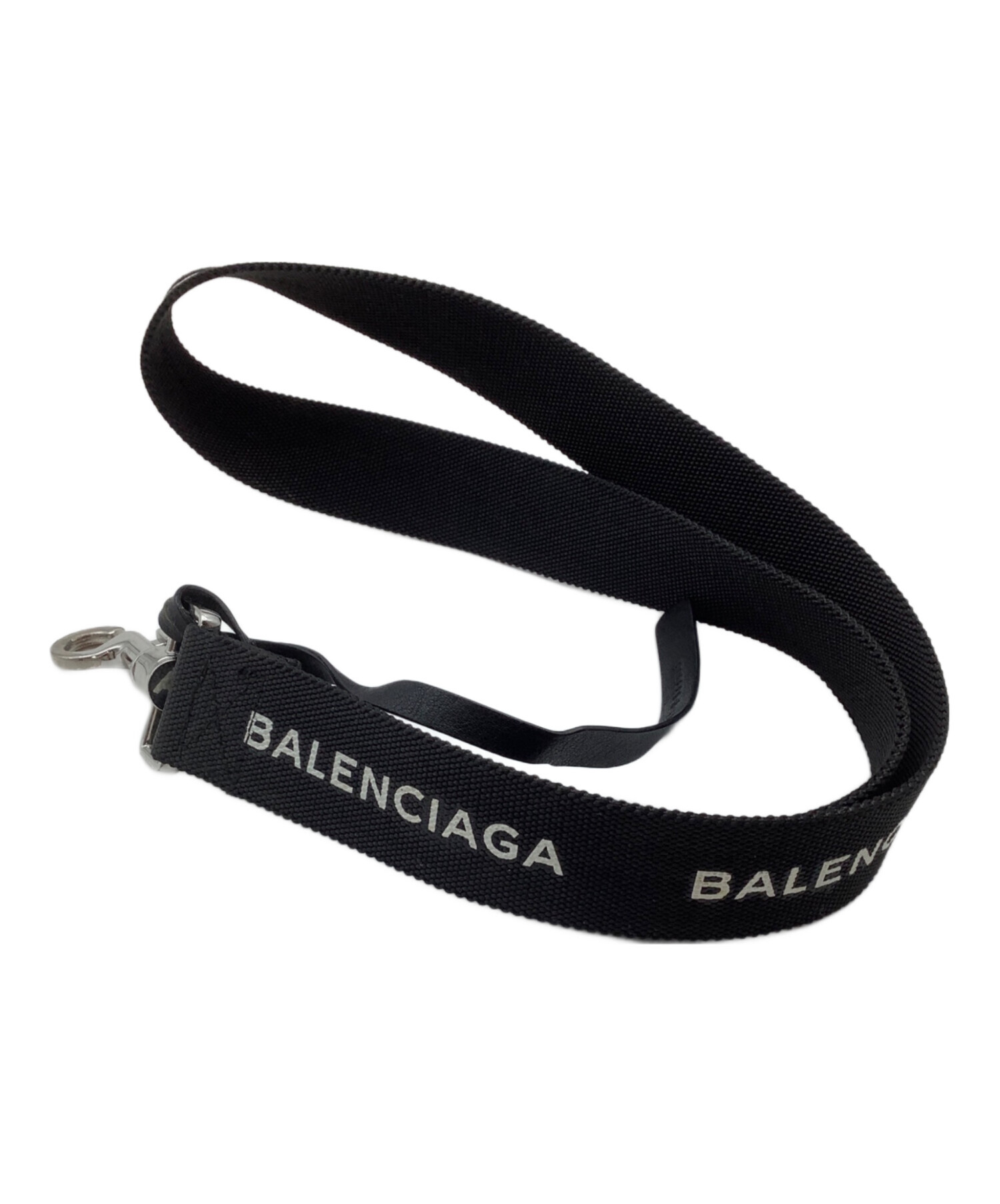 BALENCIAGA バレンシアガ ネックストラップ 黒 中古・古着通販】BALENCIAGA (バレンシアガ) ネックストラップ