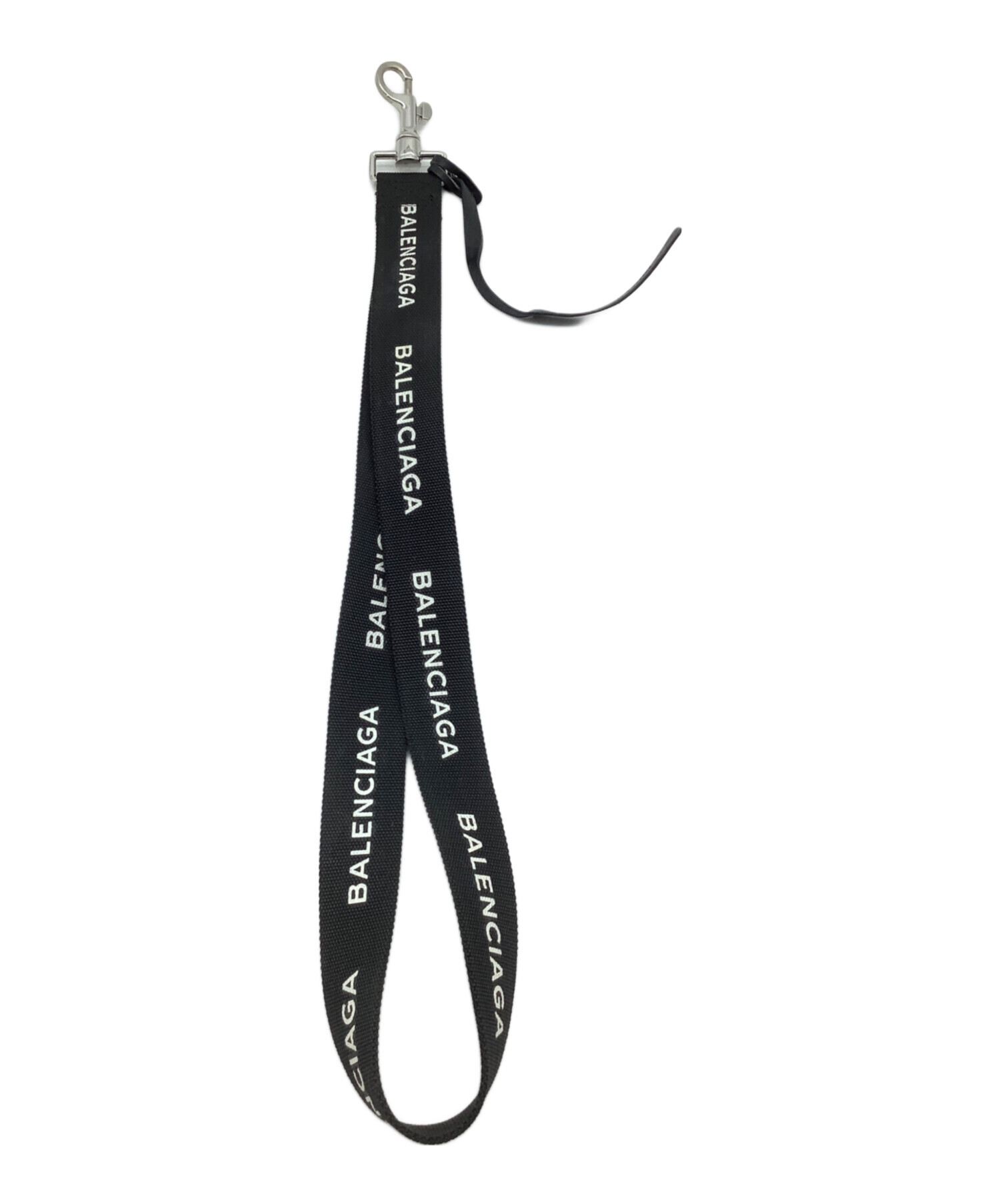 BALENCIAGA バレンシアガ ネックストラップ 黒 中古・古着通販】BALENCIAGA (バレンシアガ) ネックストラップ
