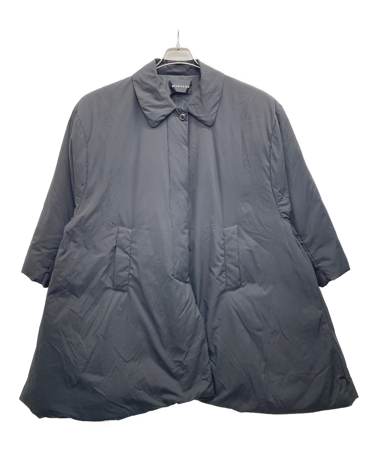 中古・古着通販】mizuiro-ind (ミズイロインド) ダウンコート ブラック