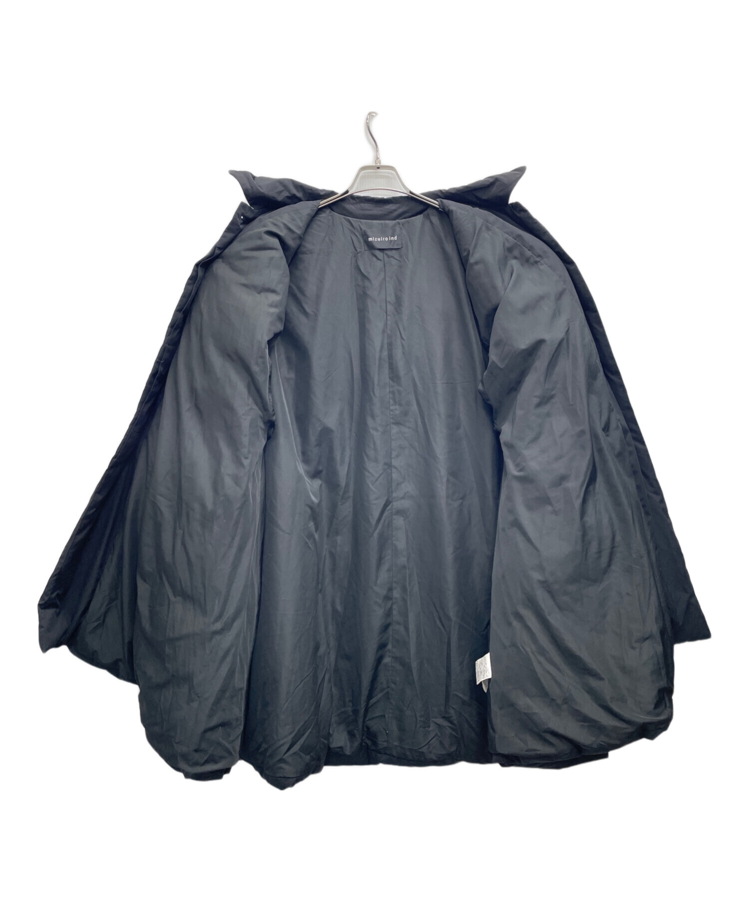 中古・古着通販】mizuiro-ind (ミズイロインド) ダウンコート ブラック