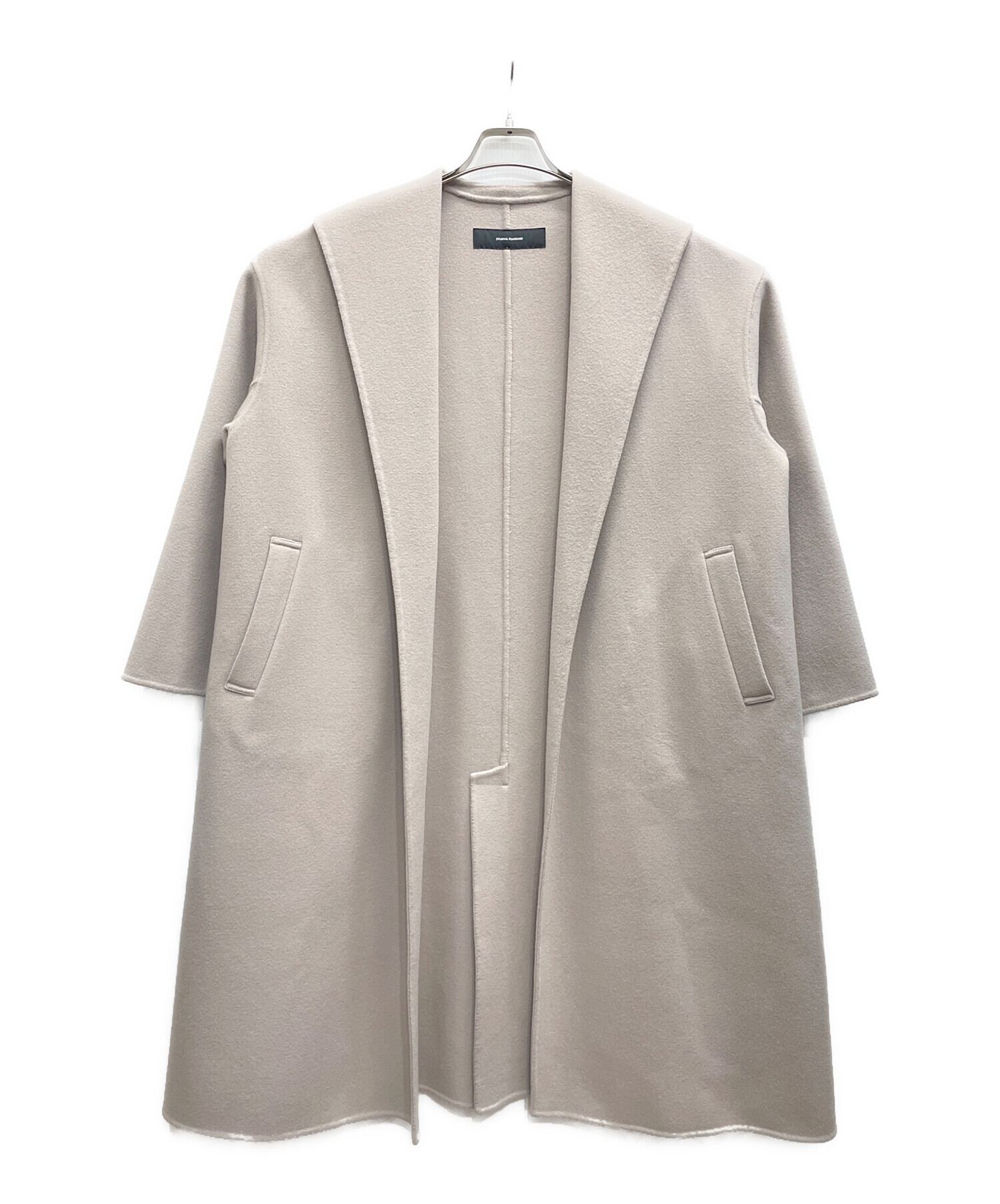 未使用 美品 ジャーナルスタンダード F ベージュ ワイド ステンカラーコート JOURNAL STANDARD（ジャーナルスタンダード）の「ハイカウントワイド