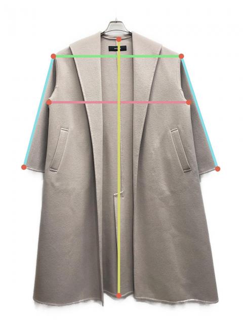 未使用 美品 ジャーナルスタンダード F ベージュ ワイド ステンカラーコート JOURNAL STANDARD（ジャーナルスタンダード）の「ハイカウントワイド