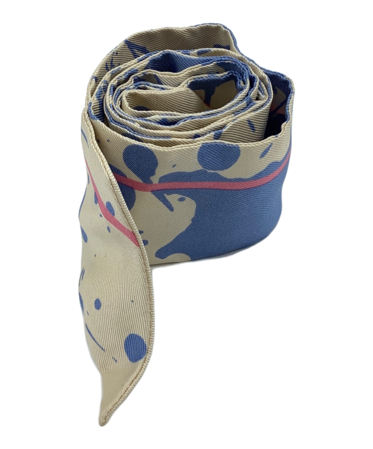 中古・古着通販】HERMES (エルメス) ツイリースカーフ アイボリー