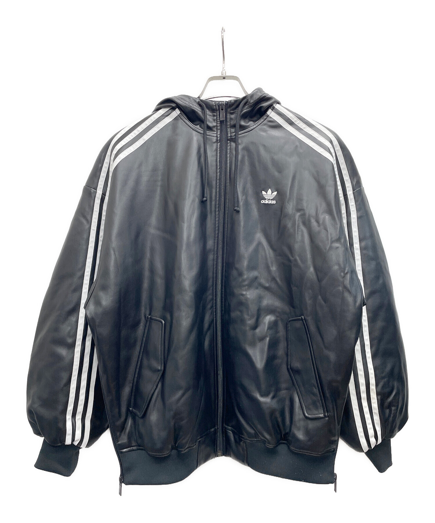 中古・古着通販】adidas (アディダス) フェイクレザージャケット