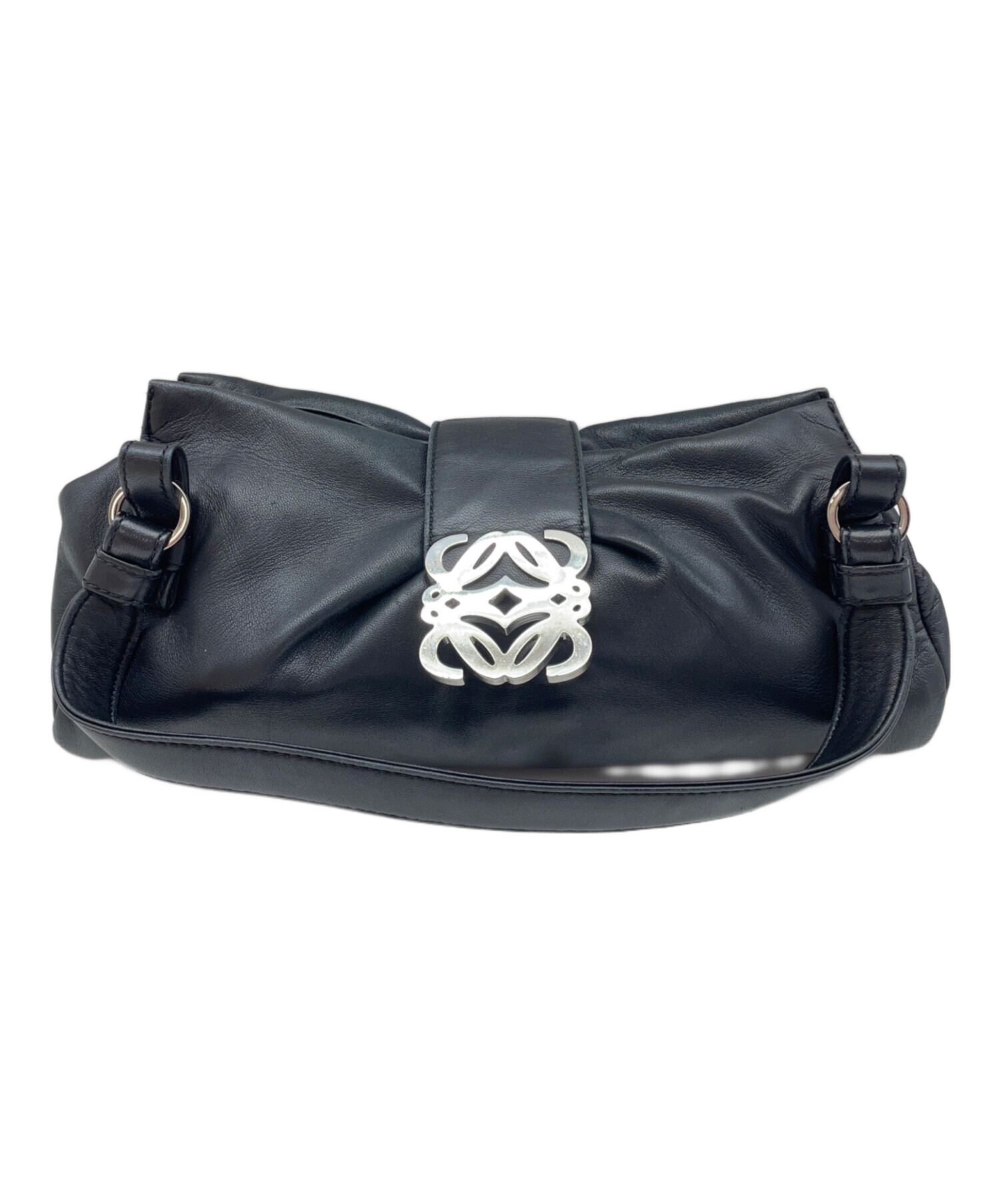 LOEWE ロエベ ショルダーバッグ  黒 【古着】【中古】【送料無料】 中古・古着通販】LOEWE (ロエベ) ショルダーバッグ ブラック｜ブランド