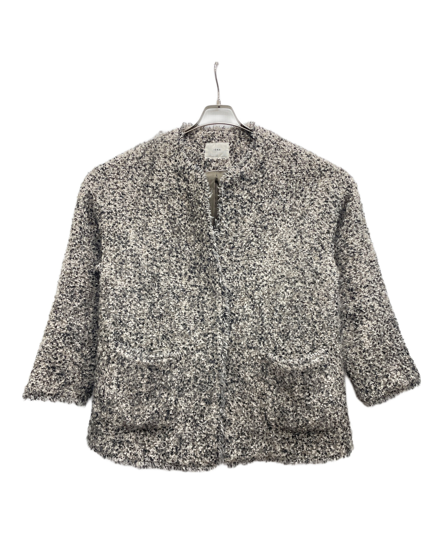 中古・古着通販】IENA (イエナ) ループヤーンノーカラージャケット