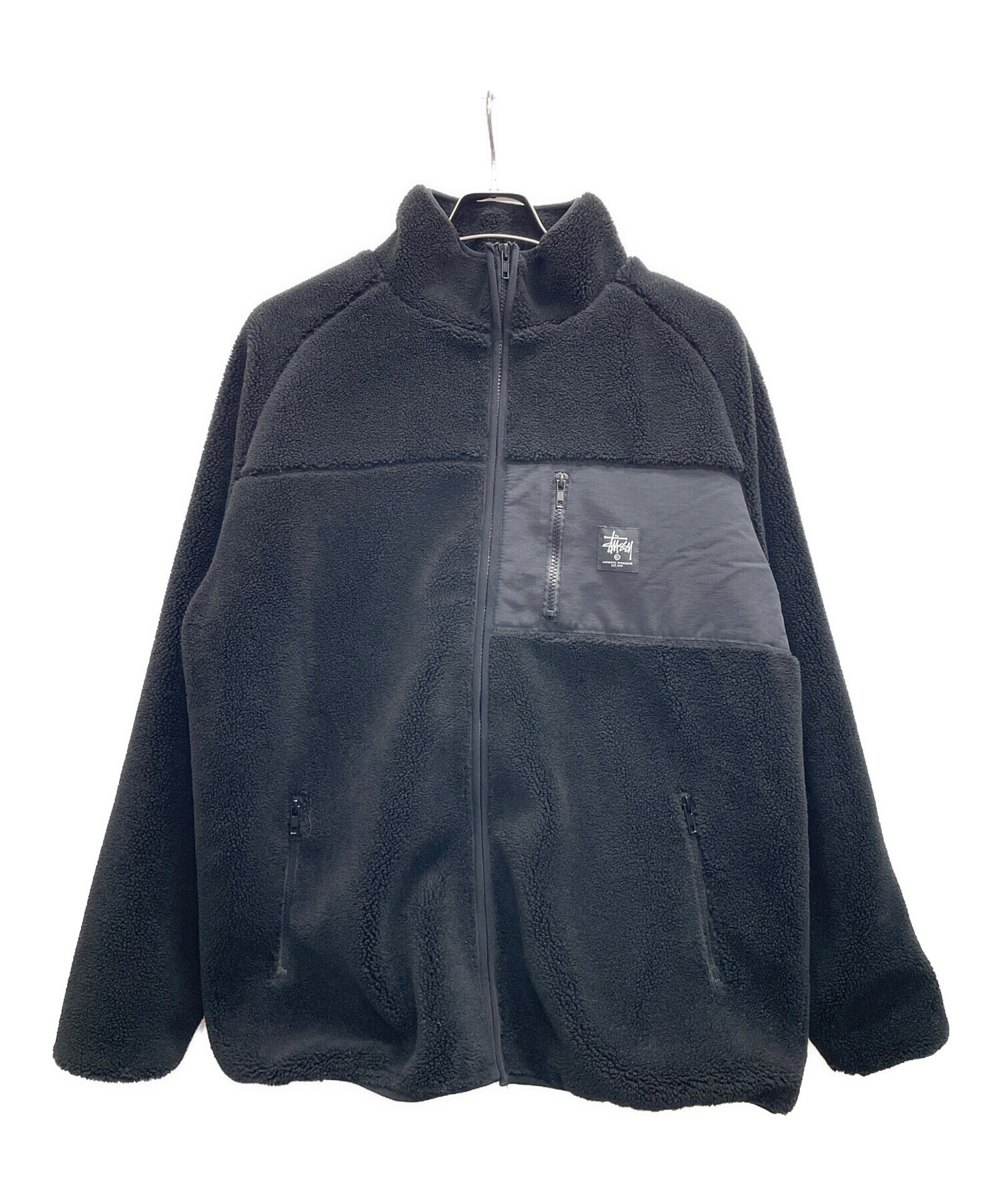 中古・古着通販】stussy (ステューシー) ボアジャケット ブラック