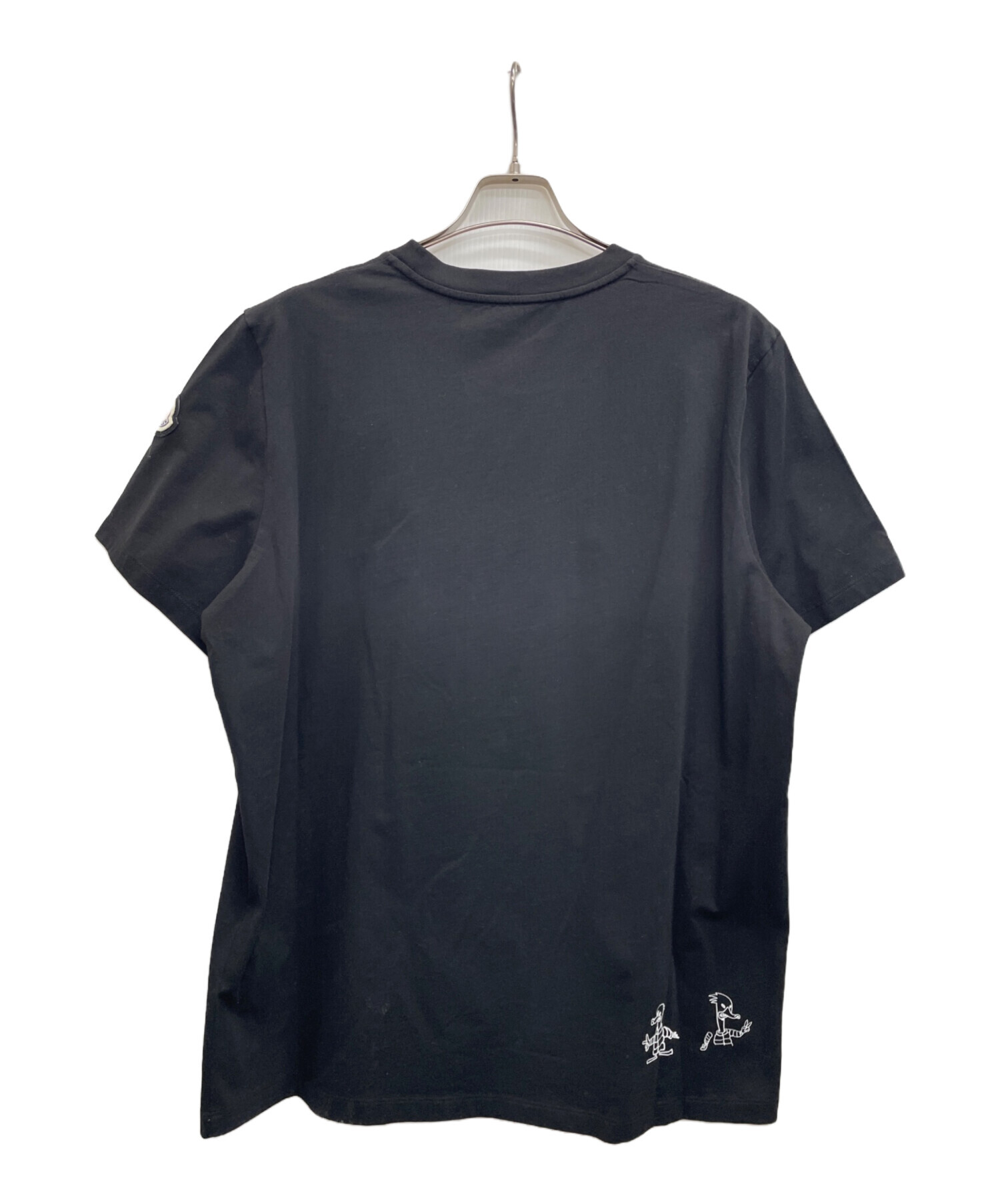 中古・古着通販MONCLER MONCLER モンクレール 半袖 Tシャツ ブラック黒 