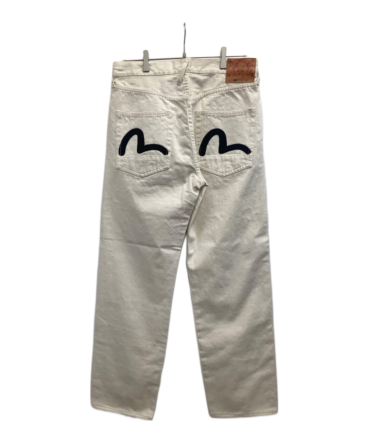 中古・古着通販】EVISU (エヴィス) デニムパンツ ホワイト サイズ:33