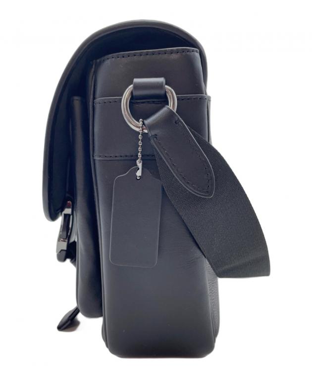 中古・古着通販】COACH (コーチ) フラップショルダーバッグ ブラック