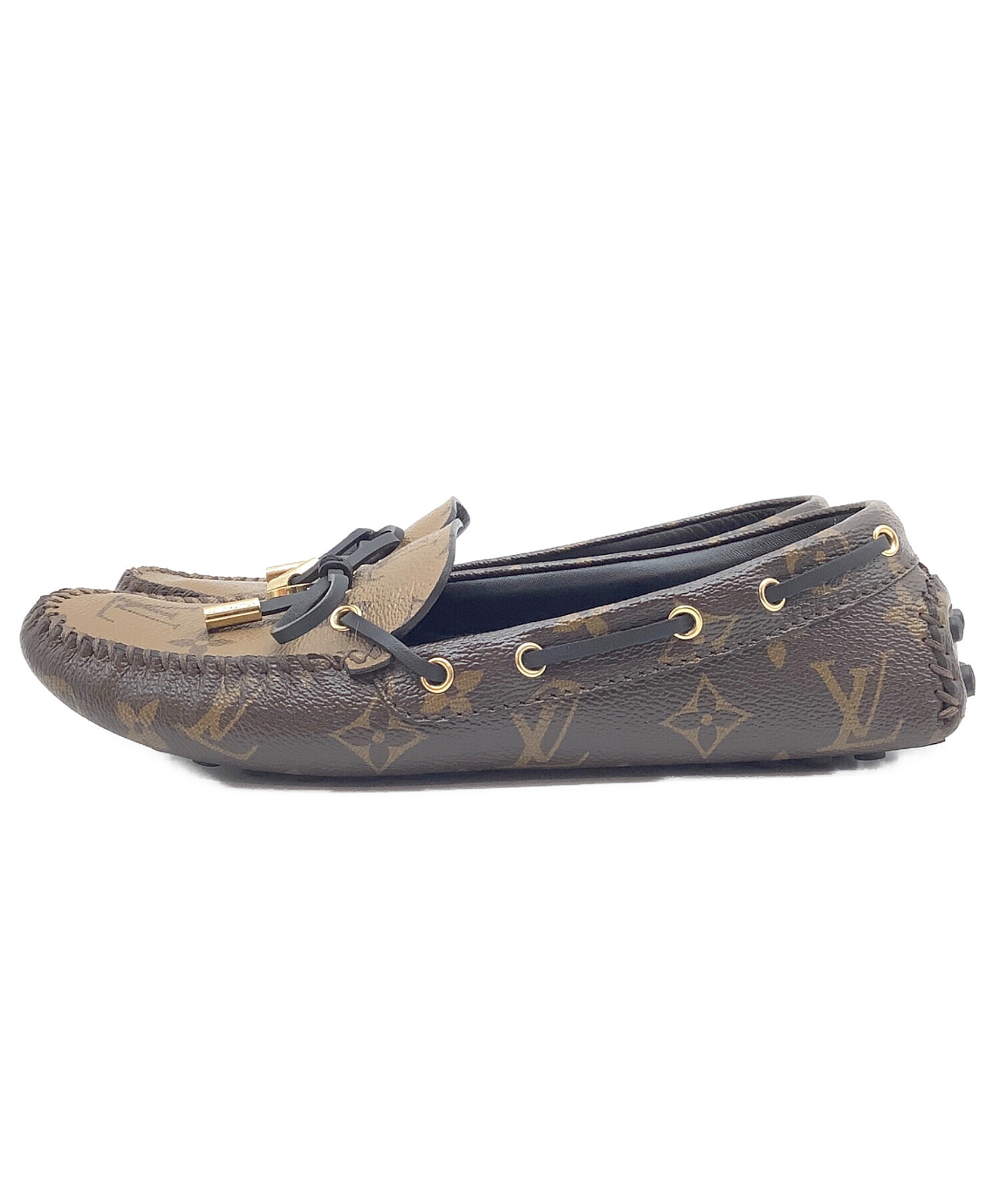 中古・古着通販】LOUIS VUITTON (ルイ ヴィトン) ローファー ブラウン 
