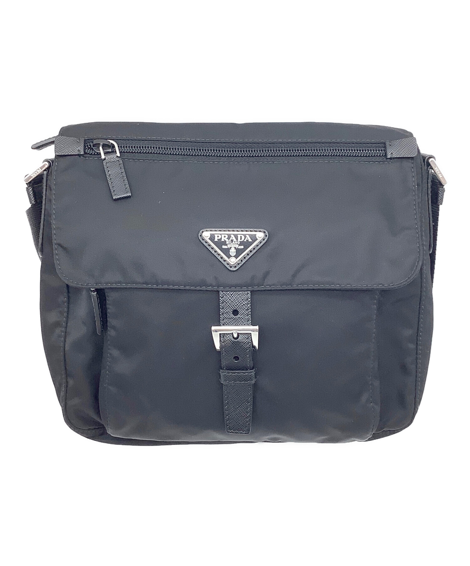 中古・古着通販】PRADA (プラダ) Re-Nylon ショルダーバッグ ブラック