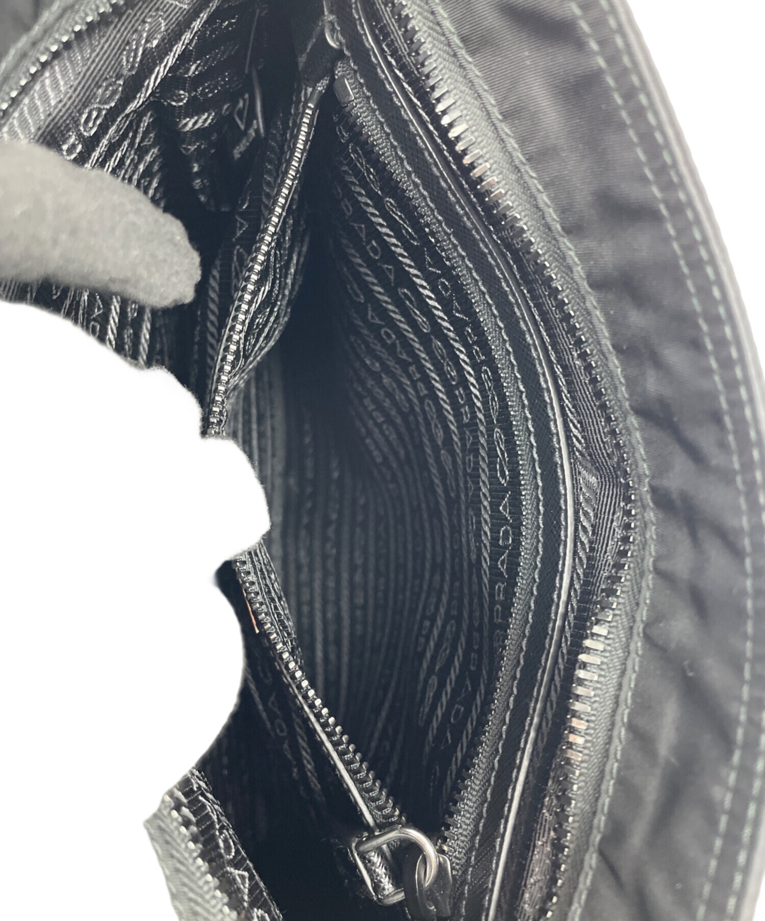 中古・古着通販】PRADA (プラダ) サフィアーノレザー ショルダーバッグ