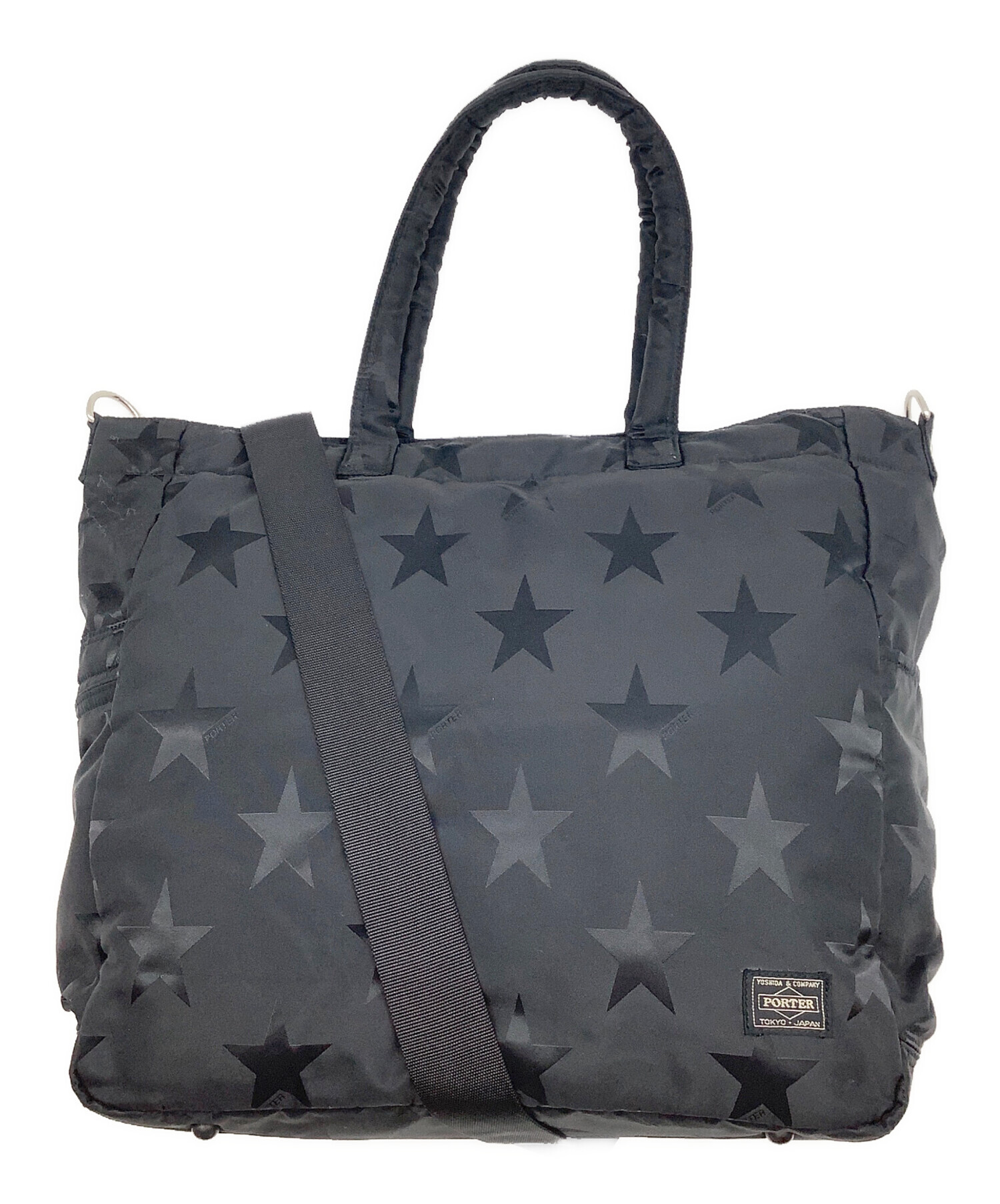 中古・古着通販】PORTER (ポーター) FLAG 2WAY TOTE BAG ブラック 