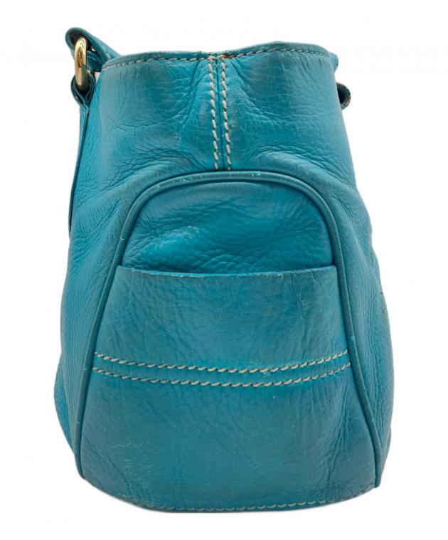 美品✨ CELINE ハンドバッグ　ブルーグリーン　セリーヌ 中古・古着通販】CELINE (セリーヌ) ハンドバッグ グリーン｜ブランド