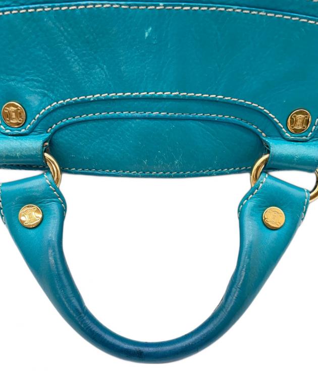中古・古着通販】CELINE (セリーヌ) ハンドバッグ グリーン｜ブランド