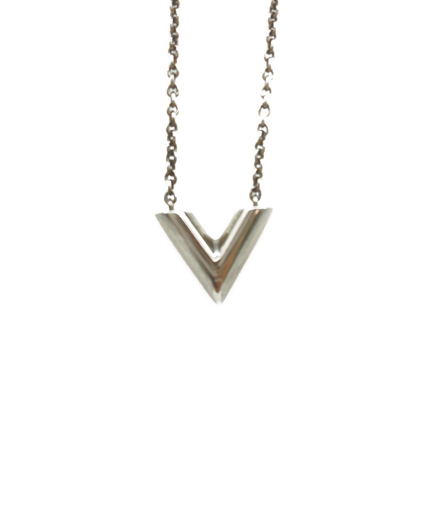 VUITTONネックレス 中古・古着通販】LOUIS VUITTON (ルイ ヴィトン) ネックレス シルバー